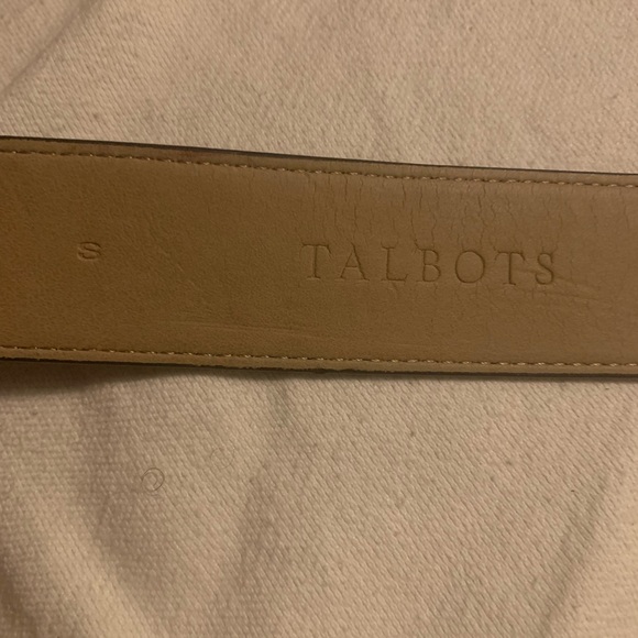 ✨⚡️💥Talbots Women Belt Size S Black Leather Exterior Gold Bamboo Buckle - Picture 6 of 11